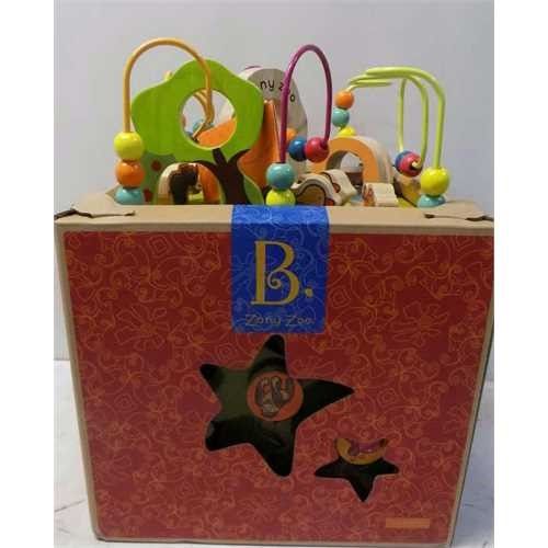 Photo 1 of B. Zany Zoo Wooden Activity Cube for Children Ages 1 to 3
