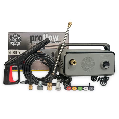 Photo 1 of Chemical Guys EQP408 ProFlow Performance Electric Pressure Washer PM2000, 14.5-Amp Motor 2030 Max PSI, 1.77 GPM, Includes 5 Full Range QC Tips, Cleans
