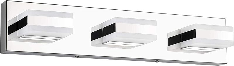 Photo 1 of SOLFART 3 Light Modern Bathroom Lights Over Mirror Chrome LED Vanity Lighting Fixtures S8568-ND
