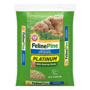 Photo 1 of Feline Pine Platinum Natural Pine Cat Litter, 18-lb bag