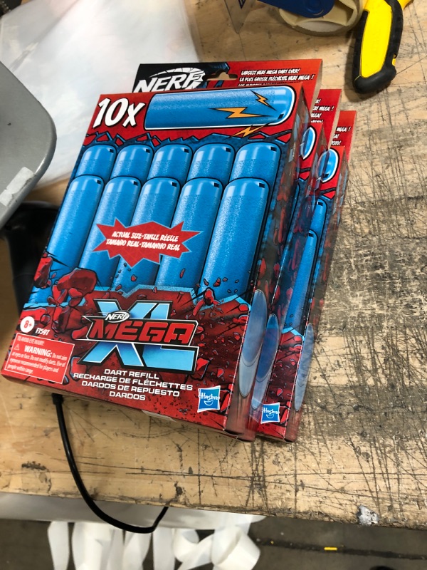 Photo 2 of 3 boxes CLOSEOUT! Nerf Mega XL 10-Dart Blaster Refill