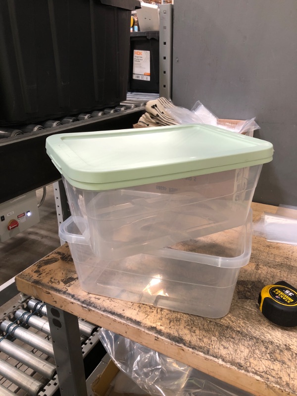 Photo 1 of 2 X 10X6X16 PLASTIC BINS