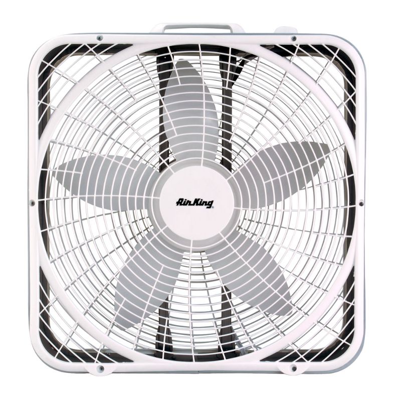 Photo 1 of Air King 20" Blade, 1/25 Hp, 2,220/1,920/1,530 CFM, Fixed Box Fan - 1 Amp Rating, 110 Volts, 3 Speed, 955 RPM | Part #9723
