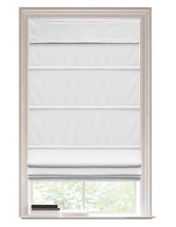 Photo 1 of 1pc Blackout Cordless Roman Window Shade Gray - Lumi Home Furnishings

