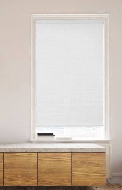 Photo 1 of 1pc Light Filtering Cordless Cellular Window Shade White - Lumi Home Furnishings

