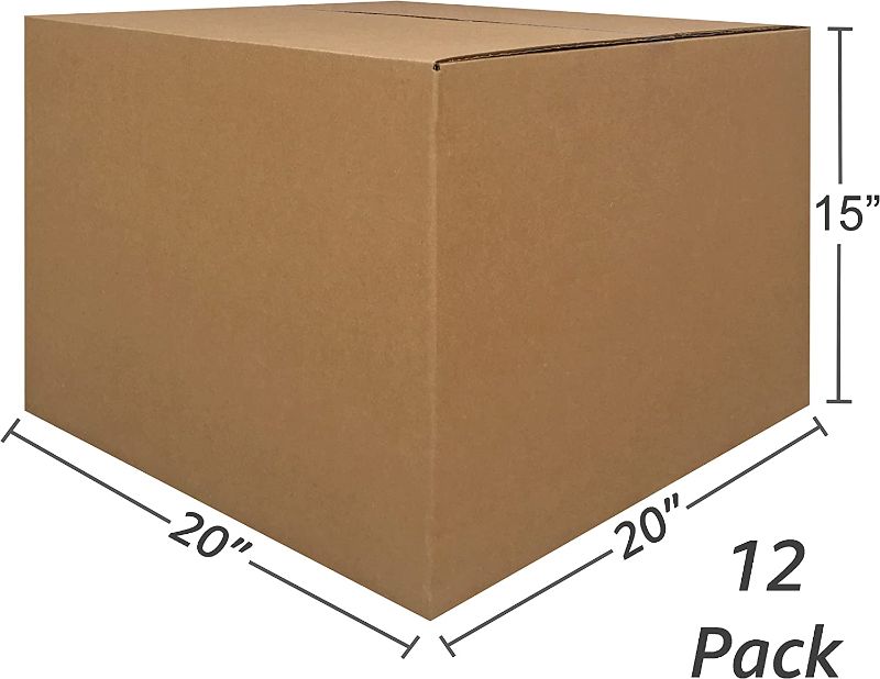 Photo 1 of uBoxes Large Moving Boxes 20" x 20" x 15" (Pack of 12)
