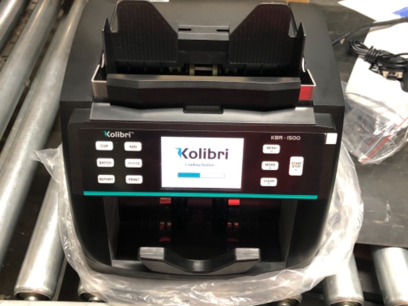 Photo 3 of Kolibri All-in-One Best Value Bank Grade Mixed Bill Money Counter Machine, Counterfeit Detection, Mixed Currency Counter. 3-Year Warranty US Company and Support Team
