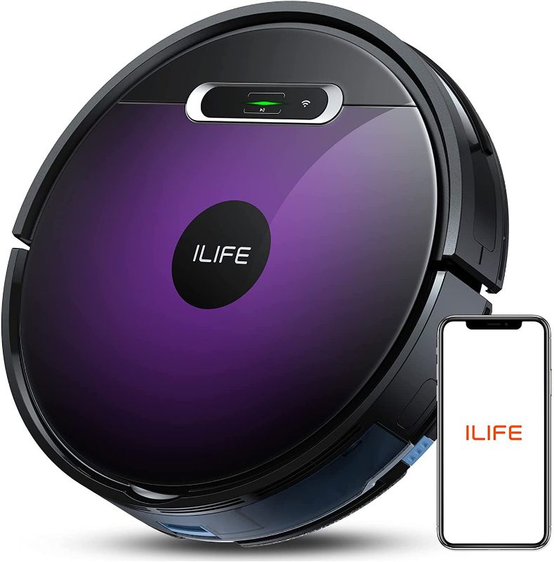 Photo 1 of ILIFE V3s Max Robot Vacuum Cleaner - 2000Pa Suction Power Automatic Robot Vacuum and Mop Combo Compatible with Alexa - Carpet Hardwood Floor Cleaning Smart Robotic Vacuum Cleaner Pet Hair
