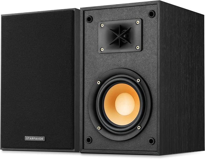 Photo 1 of 5.25” Passive Bookshelf Speakers Pair, Starfavor 2-Way Home Stereo Speakers 50 watts RMS, 100 watts Peak Power, 5 inch Wired Audio Speakers for Home Theater -P5
