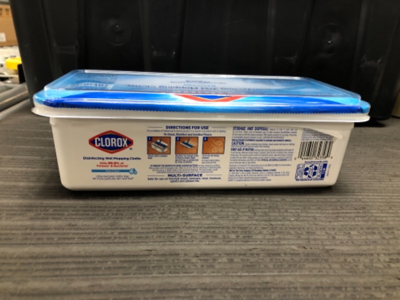 Photo 2 of Clorox Disinfecting Wet Mopping Pad Refills, Bleach Free, 12 Count Wet Refills
