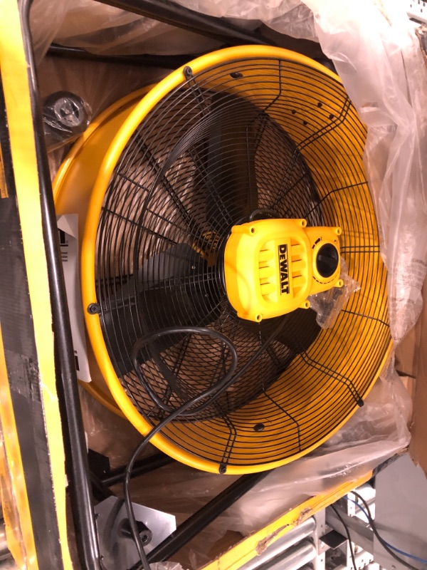 Photo 1 of 24 in. Heavy-Duty Drum Fan with Extra Long 12 ft. Power Cord and Stepless Speed Control
