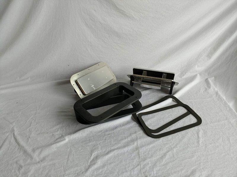 Photo 1 of 1 Pair Aluminum Low Profile Popup Air Flow Roof Vent Trailer 2 Ea.- Trim Rings & Gaskets