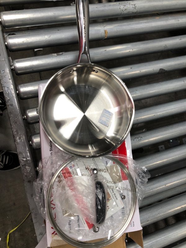 Photo 2 of AVACRAFT 18/10 Stainless Steel Frying Pan with Lid and Side Spouts