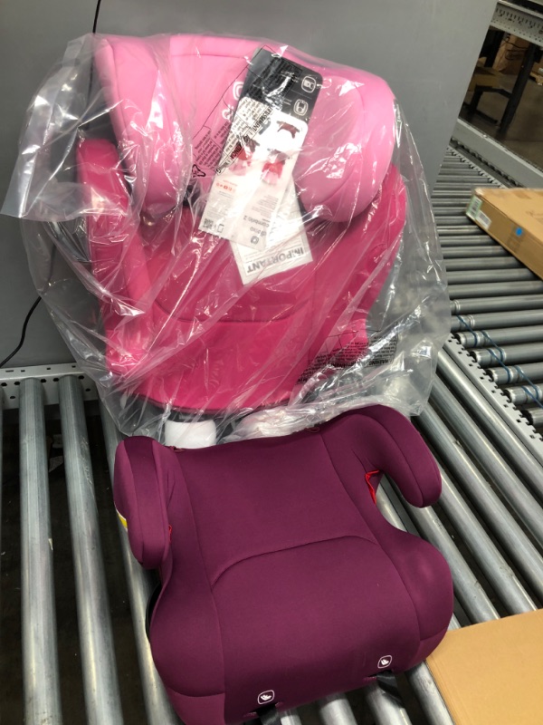 Photo 2 of Diono Cambria 2 XL, Dual Latch Connectors, 2-in-1 Belt Positioning Booster Seat, High-Back to Backless Booster with Space and Room to Grow, 8 Years 1 Booster Seat, Pink
