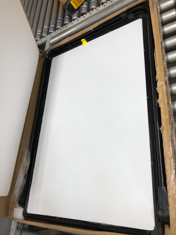 Photo 2 of KOKSRY Dry Erase Board with Stand, Double Sided Magnetic Whiteboard, 24 x 36 Portable Height Adjustable White Board with Aluminium Frame
