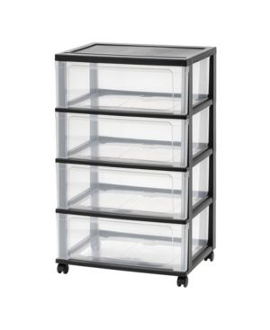 Photo 1 of Iris 4 Drawer Wide Chest - Black