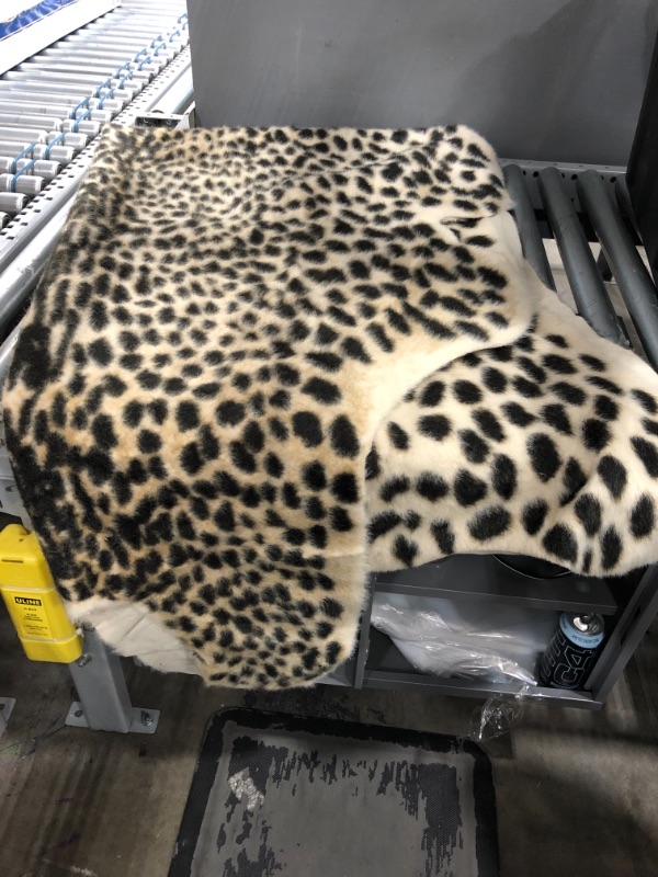 Photo 2 of 5'3"X7'10" Cheetah Loomed Novelty Area Rug - Erin Gates By Momeni