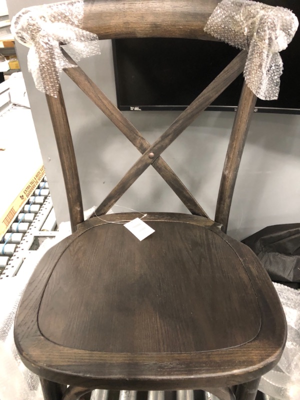 Photo 1 of Flash Furniture HERCULES Series Early American Cross Back Chair.