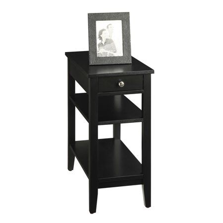 Photo 1 of American Heritage 3 Tier Black End Table
