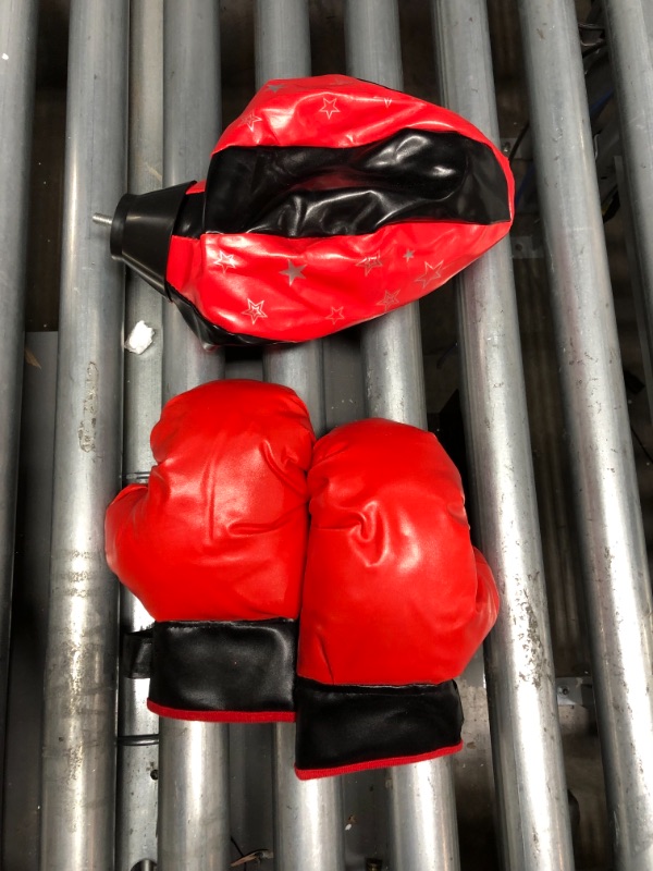 Photo 3 of BalanceFrom Punching Bag with Base for Kids 3-10 Easy to Assemble with Boxing Gloves
