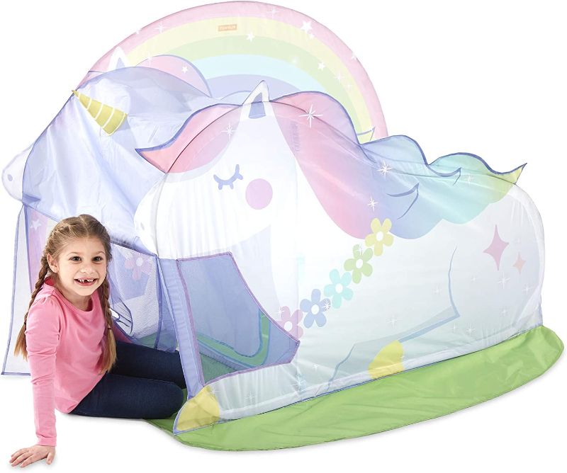 Photo 1 of Basic Fun Playhut Unicorn Hut Pop-Up Play Tent for Indoor or Outdoor Play-Great Gift for Girls
