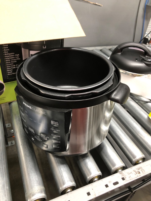 Photo 2 of 6 Qt. Black Stainless Steel Electric Pressure Cooker with Built-In Timer
DOES NOT WORK