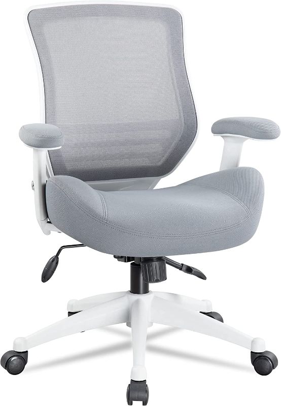 Photo 1 of BOLISS Office Chair Ergonomic Desk Chair Mesh Computer Chair Height Adjusting Arm Waist Support Function,400 lbs -Grey