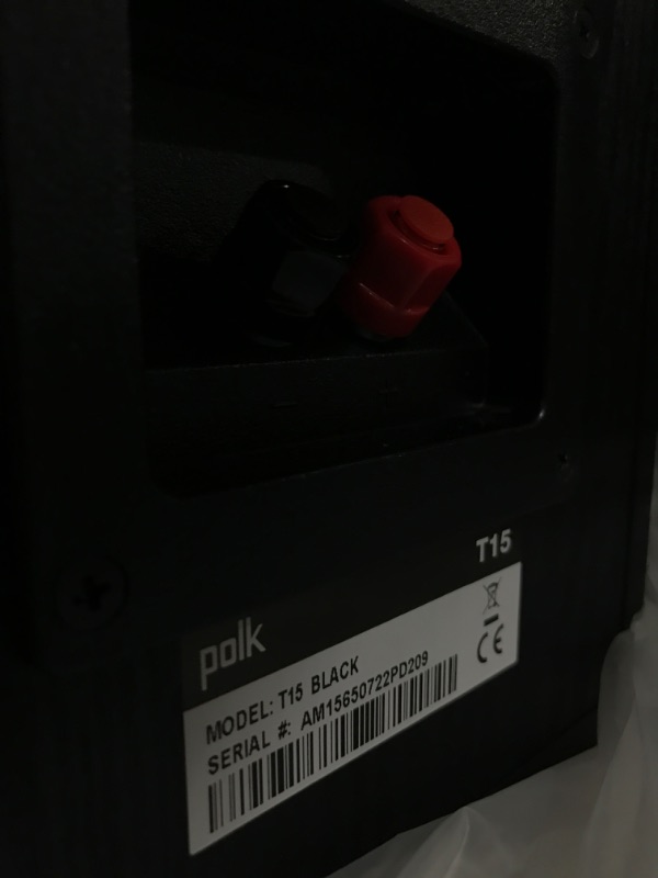 Photo 5 of Polk Audio T15 Bookshelf Speakers Pair Black