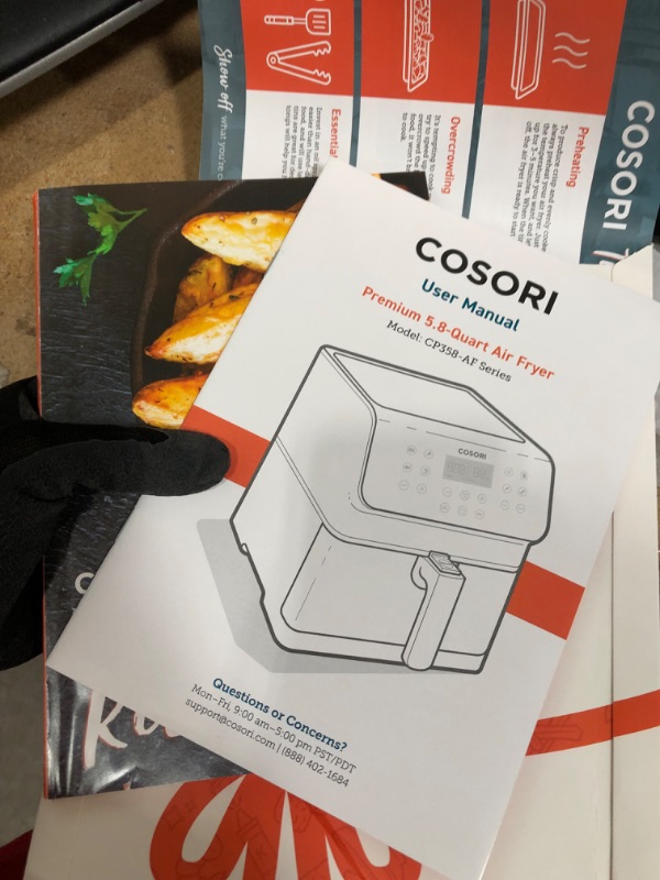 Photo 4 of ***PARTS ONLY*** COSORI Pro II Air Fryer Oven Combo, 5.8QT Max Xl Large Cooker with 12 One-Touch Savable Custom Functions, Cookbook and Online Recipes, Nonstick and Dishwasher-Safe Detachable Square Basket
