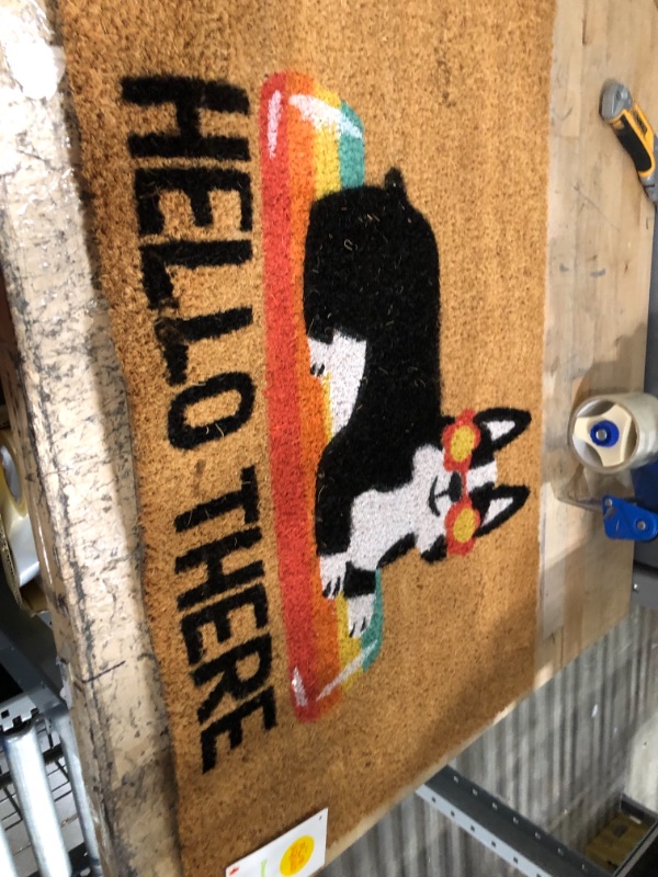 Photo 2 of 16x26 Hello Summer Dog Doormat Natural - Threshold