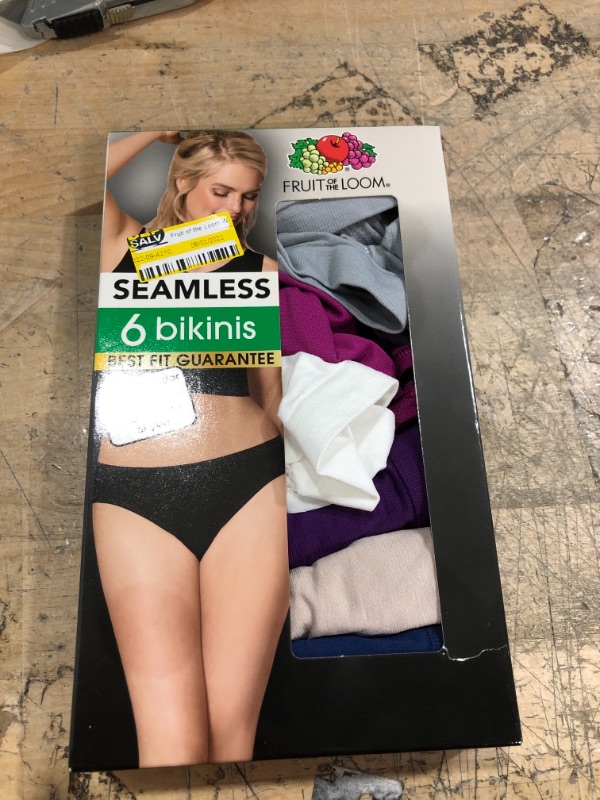 Photo 1 of Fruit of the Loom Women's 6pk Seamless Bikini Underwear 6pk - Colors May Vary size small