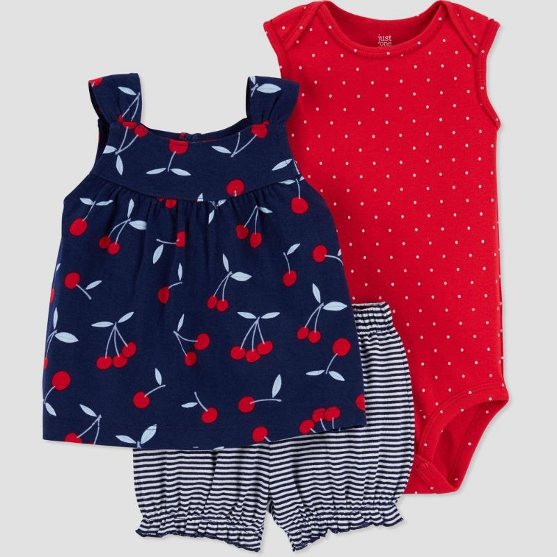 Photo 1 of Baby Girls' Cherry Top & Bottom Set - Just One You® Made by Carter's Navy
12 months