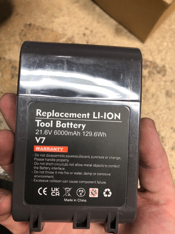 Photo 1 of KUNLUN 21.6V 4.0Ah Replacement Battery for Dyson V7 Compatible for V7 Battery V7 Animal V7 Absolute V7 Motorhead Pro V7 Trigger V7 Fluffy V7 HEPA Li-ion SV11 Battery [ONLY Fit for V7 Series]
