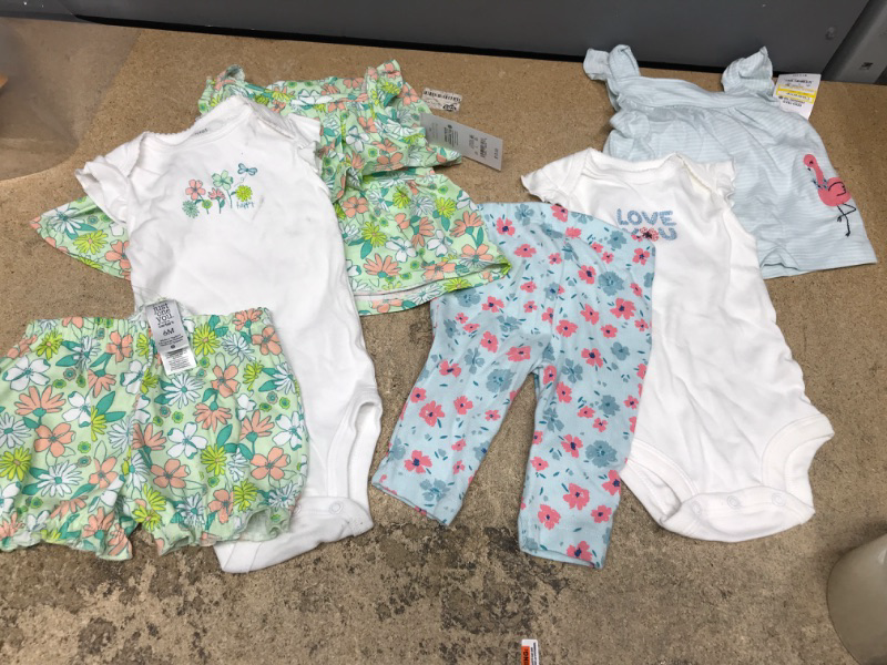 Photo 1 of 6 Piece Girl Baby Clothes Bundles - Sizes 3-6 Months 