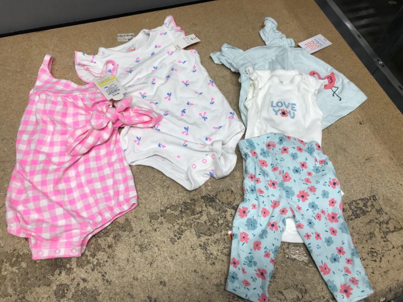 Photo 1 of 6 Piece Baby Girl Clothes Bundle- Sizes 3m and 18m 