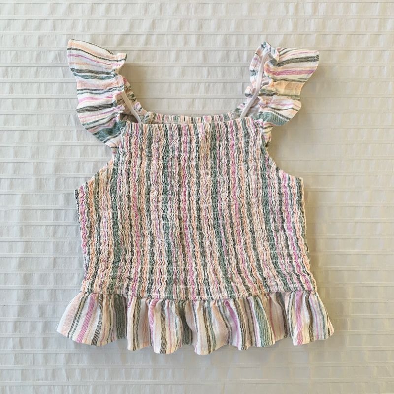 Photo 1 of Art Class Cropped Smocked Tank Top • Boho • Small 6-6x 
