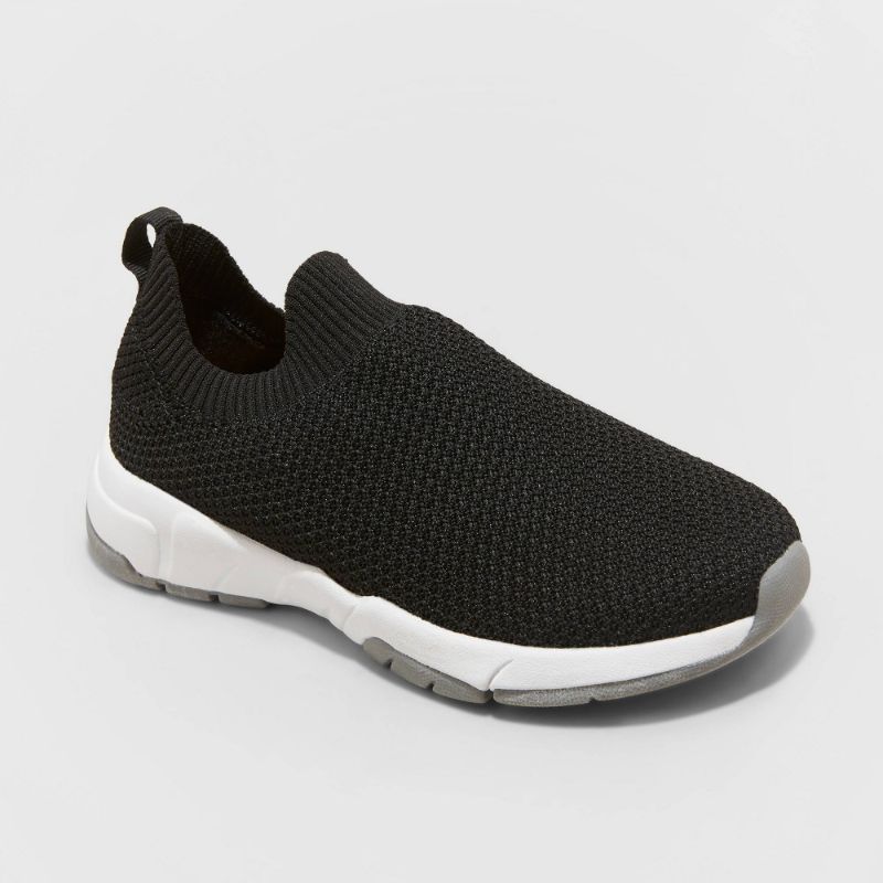 Photo 1 of Boys' Kylo Slip-on Mesh Sneakers - Cat & Jack Black/White 1
