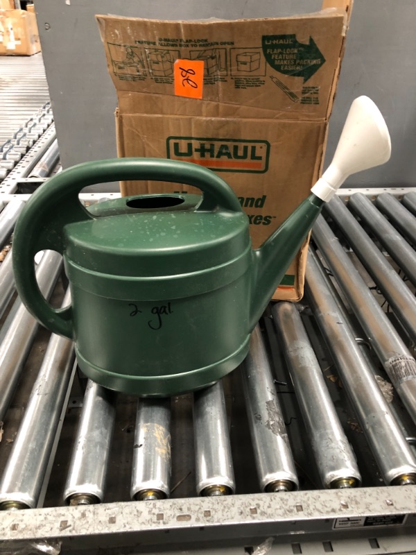 Photo 2 of 2 Gallon Plant Watering Can - Large Plastic Garden Water Pot for Indoor Outdoor Plants Flowers by The HC Companies Green