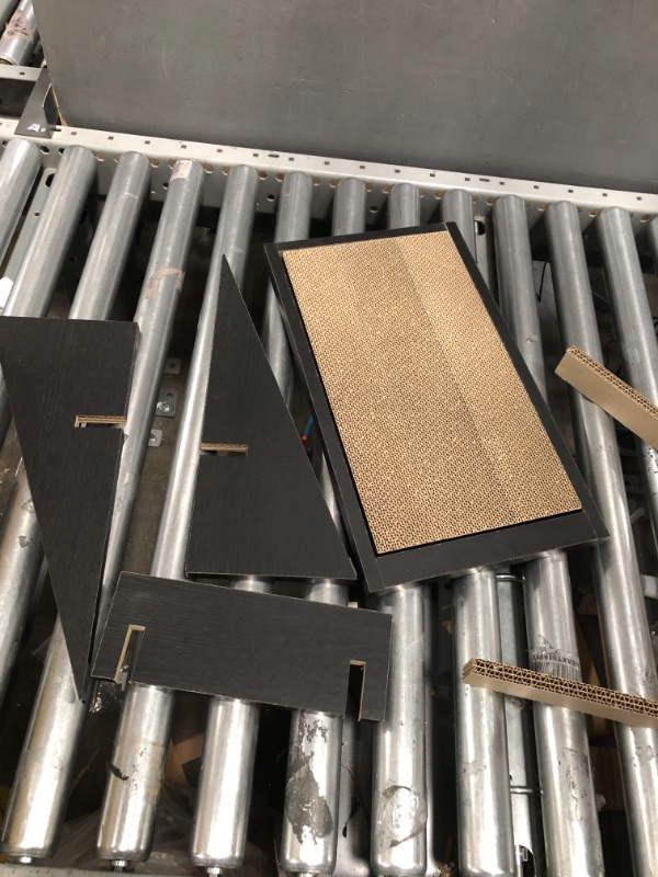 Photo 1 of Way Basics Premium Cat Scratcher Incline Wedge Scratchy Ramp Reversible zBoard Lasts 5x Longer Includes Silvervine Organic Super Catnip Available in Multiple Colors Black Wood Grain