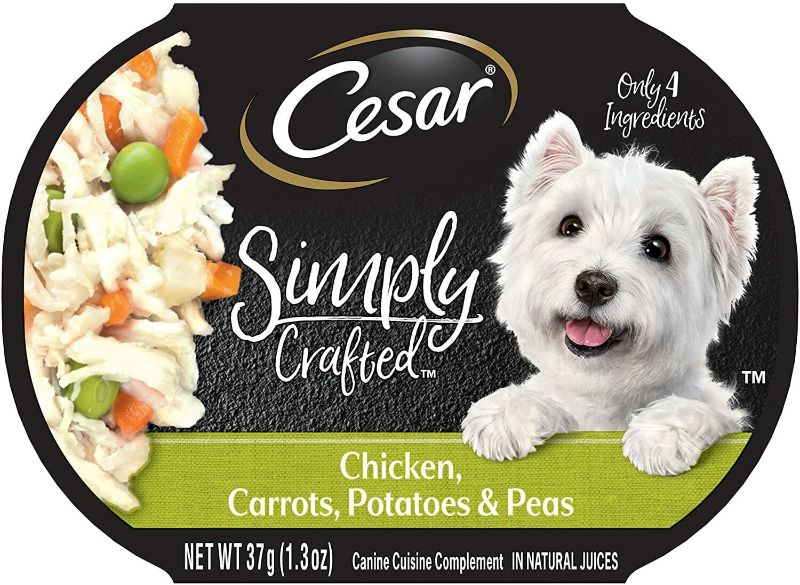 Photo 1 of *NO EXPIRATION DATE* Cesar Simply Crafted Wet Dog Food, 1.3 Oz. Pack of 10
