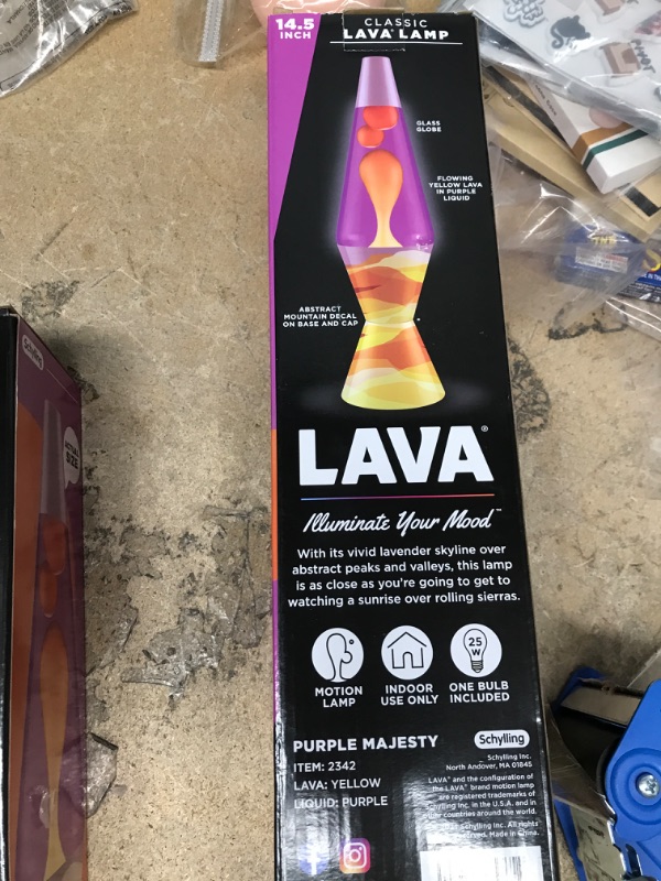 Photo 2 of 14.5 Majesty Lava Lamp Purple - LAVA