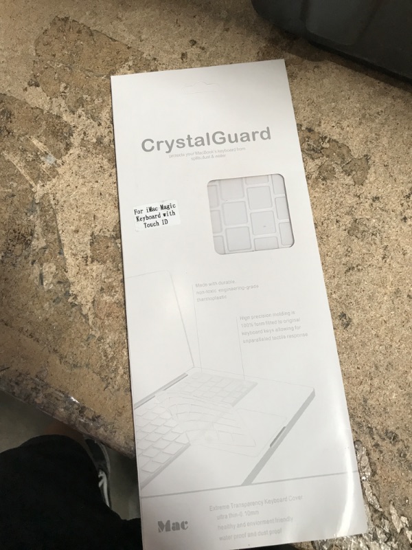 Photo 1 of CrystalGuard 2021 Magic Keyboard Cover with TouchID - Ultra Thin - New iMac Clear