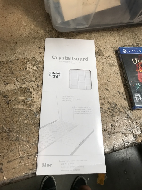 Photo 2 of CrystalGuard 2021 Magic Keyboard Cover with TouchID - Ultra Thin - New iMac Clear