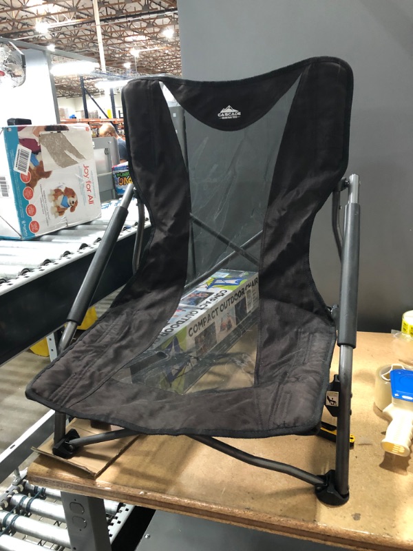 Photo 1 of Cascade Mountain Tech Camping Chair - Low Profile Folding Chair for Camping, Beach, Picnic, Barbeques, Sporting Event with Carry Bag
