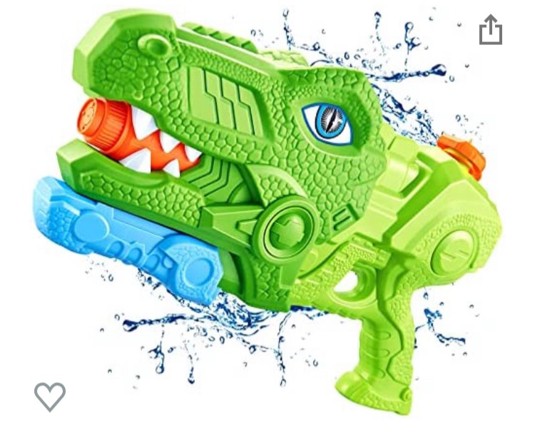 Photo 1 of 1400CC Tyrannosaurus Water Gun Toys, Adjustable Super Soaker Water Guns Toy, Water Squirt Guns Fighting Play Toy for Summer Swimming Pool Party Beach Outdoor Activity Gifts & Water Toys for Boys