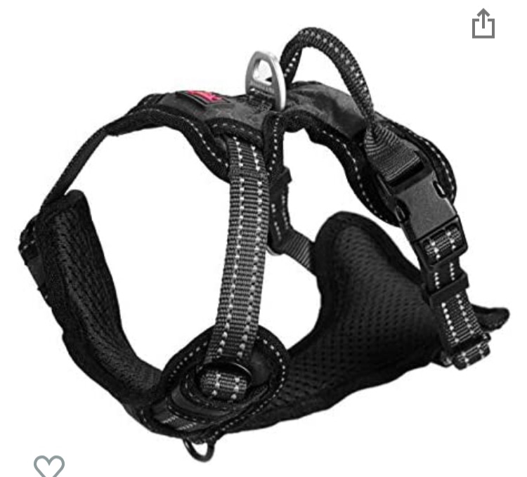 Photo 1 of Tuff Pupper No Pull Dog Harness | Front/Back Leash Clips | Safety Handle | Reflective Dog Harness | Waterproof Shell | Padded Training Dog Harness for Comfort | Adjustable Small Medium Extra Large Dog