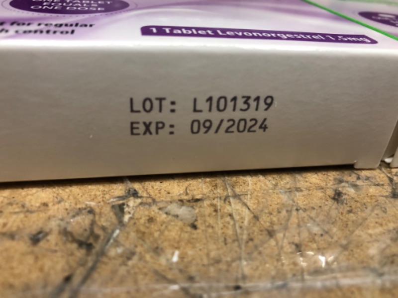 Photo 3 of 2pcks of My Way Emergency Contraceptive Pill Compare to Plan B One-Step Tablet, 1.5 Mg (1201924)** EXP DATE 09/2024
