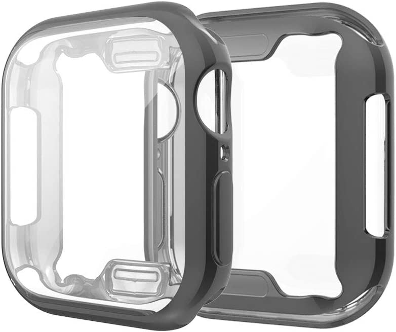 Photo 1 of 3PCKS OF SaNgaiMEi Iwatch Case 44mm Compatible for Apple Watch Series 6/5 / 4 / SE Screen Protector,Apple Watch Cover Soft TPU Full Coverage HD Ultra-Thin Cover (2-Pack)

