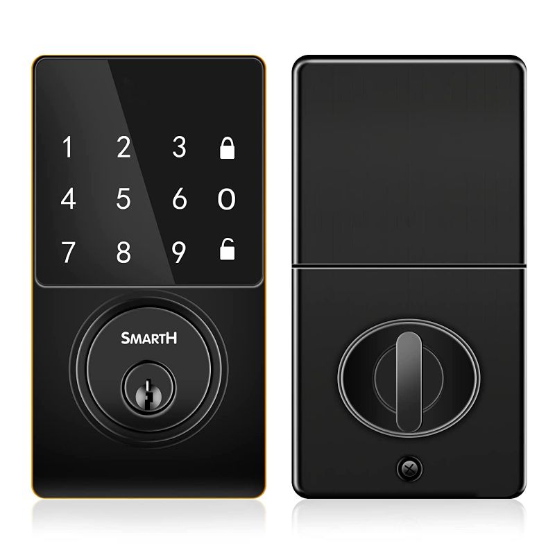 Photo 1 of ARONTIME Smart Door Lock with Blutouch,Keyless Entry Door Lock on The App Control,Electronic Door Lock,Bluetooth Electronic Deadbolt(133*74*28mm)
