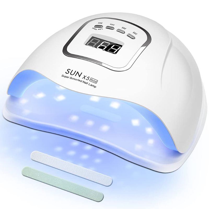 Photo 1 of 150W UV LED Nail Lamp, CCHOME Gel Nail Lamp for Nail Polish with 4 Timers, UV LED Nail Light for Professional Manicure Salon, Faster Nail Dryer Curing Lamp with Auto Senor